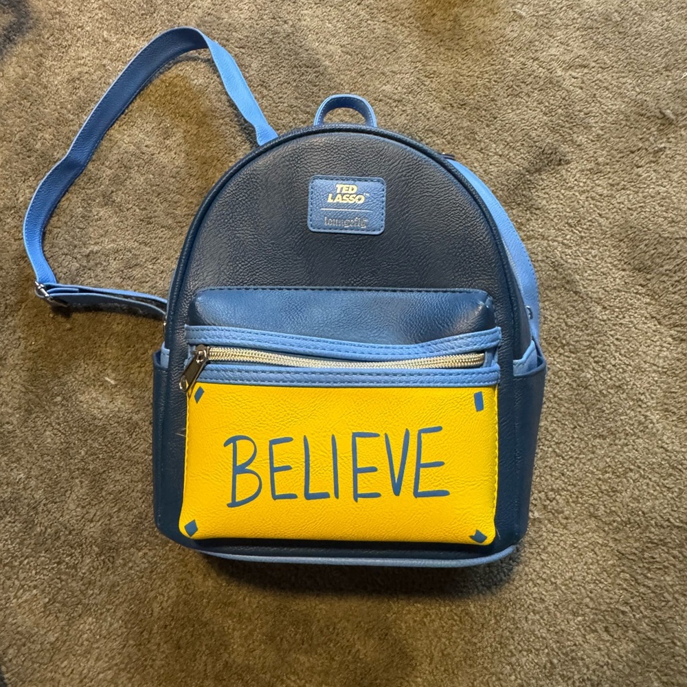 Ted Lasso Loungefly Blue and Yellow Mini Bag
